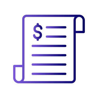 iş raporu simgesi, vektör illüstrasyonu 