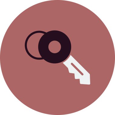 Anahtar simgesi vektör illüstrasyonu