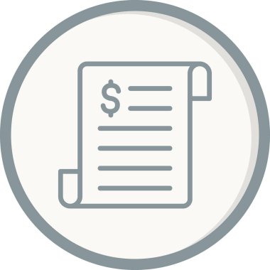 iş raporu simgesi, vektör illüstrasyonu 