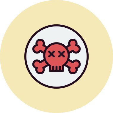 Tehlikeli vektör düz renk simgesi 