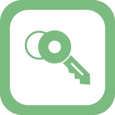 Anahtar simgesi vektör illüstrasyonu 