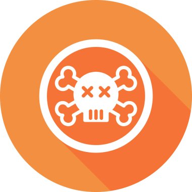 Tehlikeli vektör düz renk simgesi 