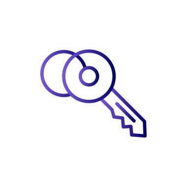 anahtar vektör ince çizgi simgesi 