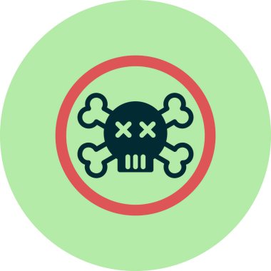 Tehlikeli simge, vektör çizimi 