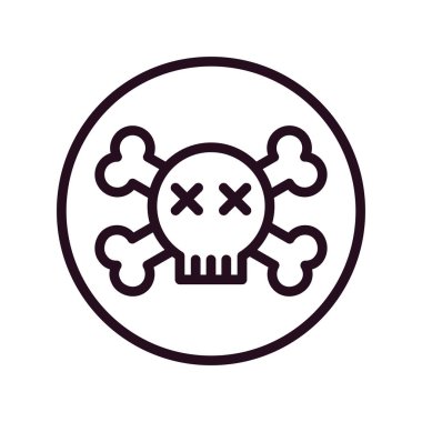 Tehlikeli simge, vektör çizimi 