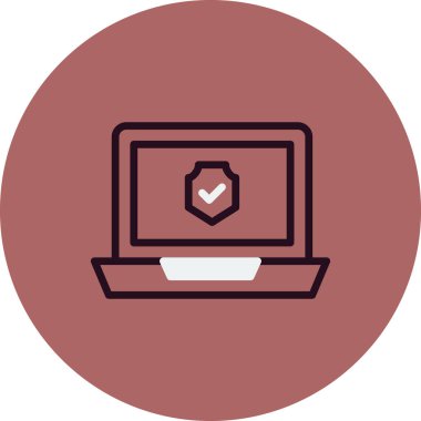 laptop vektör simgesi modern illüstrasyon 