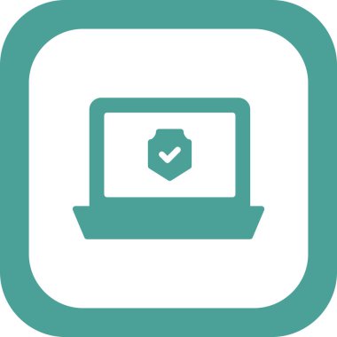 laptop vektör simgesi modern illüstrasyon 