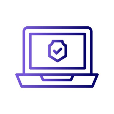 laptop vektör simgesi modern illüstrasyon 