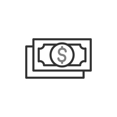 para vektörü ince çizgi simgesi 