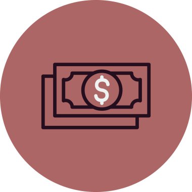 para vektörü ince çizgi simgesi 