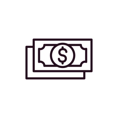 para vektörü ince çizgi simgesi 