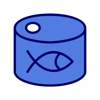 Balık Gıda ikonunun vektör illüstrasyonu