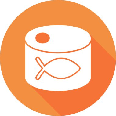 Balık Gıda ikonunun vektör illüstrasyonu