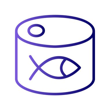 Balık Gıda ikonunun vektör illüstrasyonu