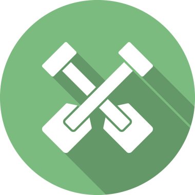 vector illustration of oars icon