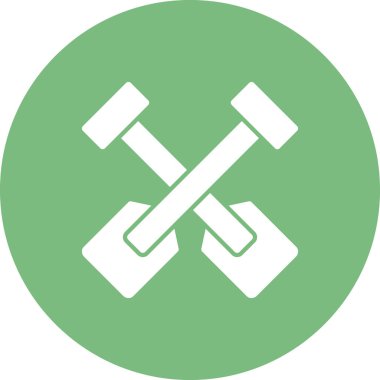 Kürek simgesinin vektör illüstrasyonu