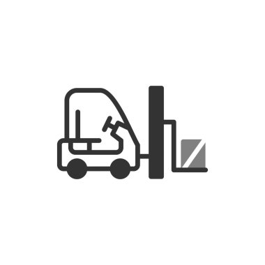 Bir kamyon simgesinin vektör çizimi