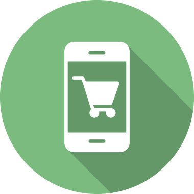 SEO modern simgesi, Çevrimiçi Alışveriş kavramının vektör illüstrasyonu 