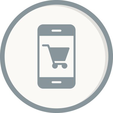 SEO modern simgesi, Çevrimiçi Alışveriş kavramının vektör illüstrasyonu 