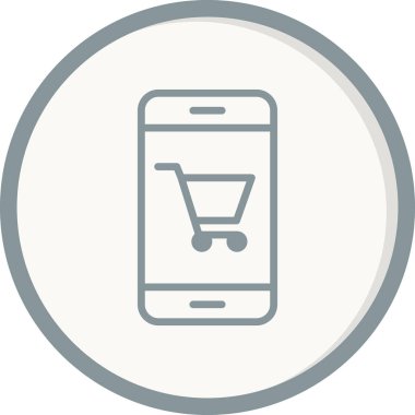 SEO modern simgesi, Çevrimiçi Alışveriş kavramının vektör illüstrasyonu 