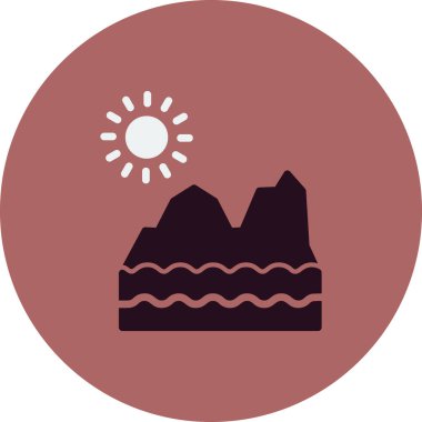 Buzul ikonu. vektör izole.