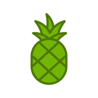 Ananas vektör satırı simgesi  