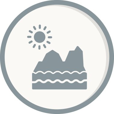 Buzul ikonu. vektör izole.