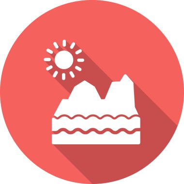 Buzul ikonu. vektör izole.