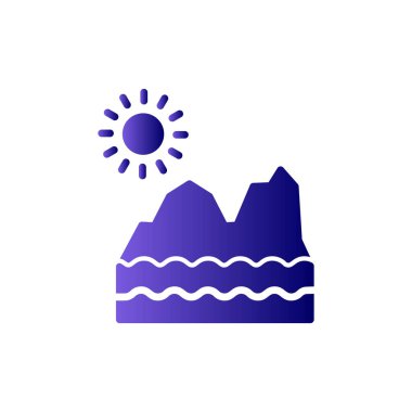 Buzul ikonu. vektör izole.