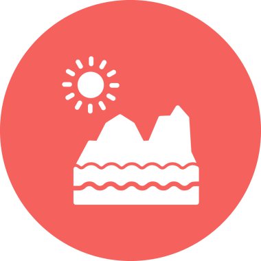 Buzul ikonu. vektör izole.