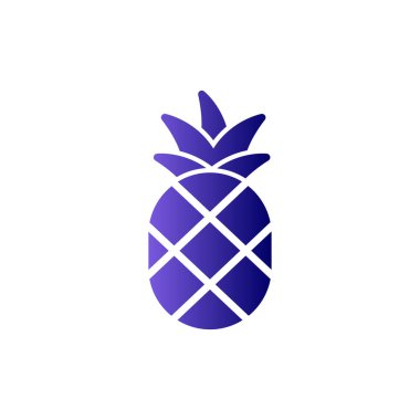 Ananas vektör satırı simgesi  
