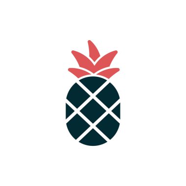 Ananas vektör satırı simgesi  