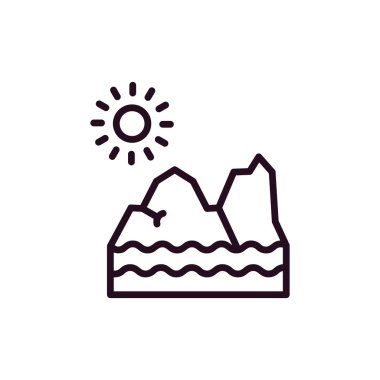 Buzul simgesinin vektör illüstrasyonu