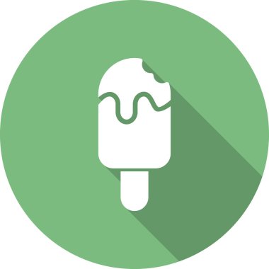 Popsicle simgesinin vektör illüstrasyonu 