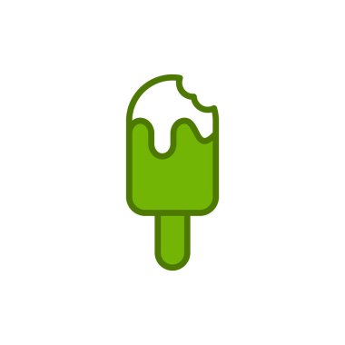 Popsicle simgesinin vektör illüstrasyonu 