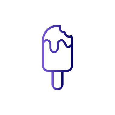 Popsicle simgesinin vektör illüstrasyonu 
