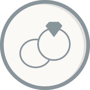 Eşsiz yüzük. Web simgesi