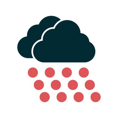 Hava durumu ikonunun vektör çizimi. Selamlama 