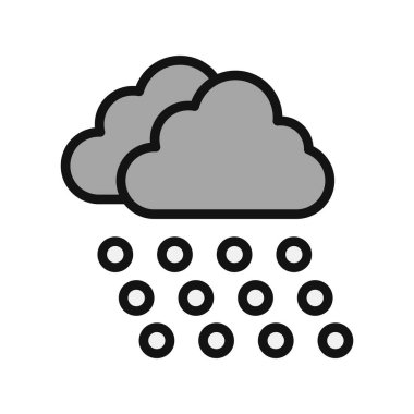 Bulut simgesi vektör illüstrasyonu