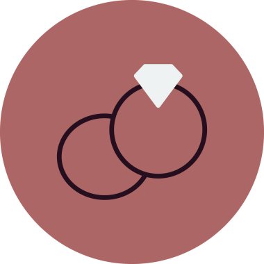 Elmas simgesinin vektör illüstrasyonu