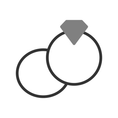 halka simgesi vektörü ağ ve mobil uygulama tasarımınız için beyaz arkaplanda izole edildi, elmas logo konsepti