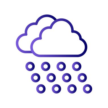 bulut vektörü ince çizgi simgesi