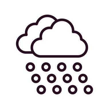 Bulut simgesi vektör illüstrasyonu