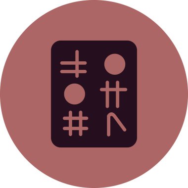 Hiyeroglif simgesi, vektör çizimi 