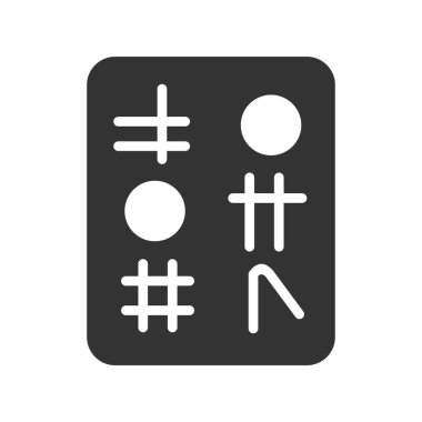 Hiyeroglif simgesi, vektör çizimi 