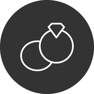 Elmas simgesinin vektör illüstrasyonu