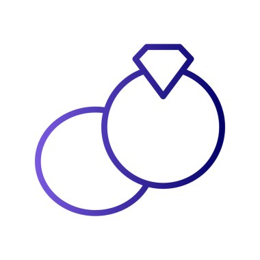 Yüzük simge vektör çizim