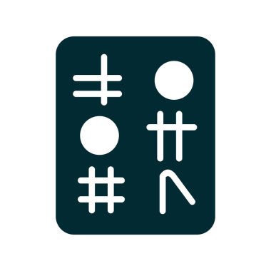 Hiyeroglif simgesi, vektör çizimi 