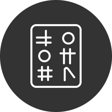 Hiyeroglif simgesi, vektör çizimi 