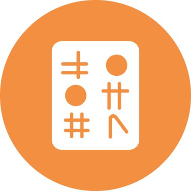 Hiyeroglif simgesi, vektör çizimi 